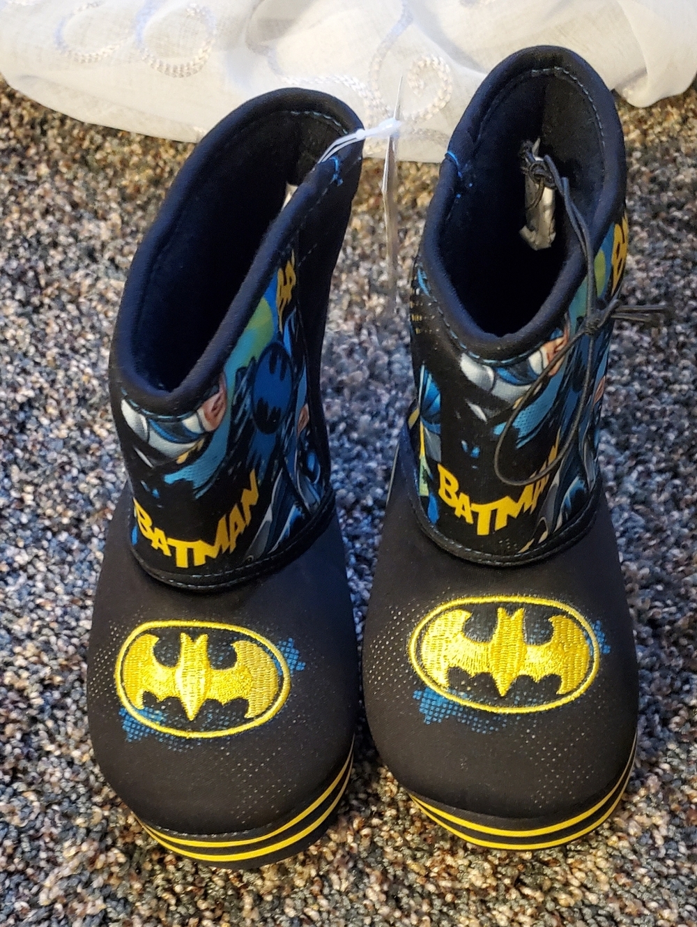 New Little Boy's Size 7-8 Batman Bootie Slippers